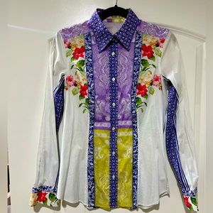 Vintage Etro Printed button down shirt, size 40